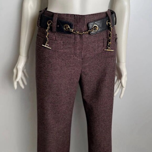 Authentic CHANEL vintage black lambskin runway belt 70cm - Picture 4 of 10